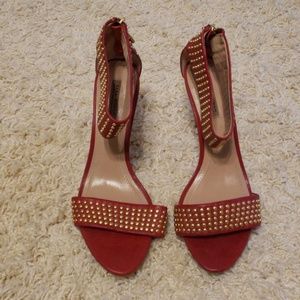 Zara heeled sandal Red